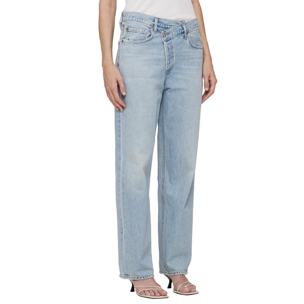 NEW AGOLDE criss cross jeans in wired (lt. vintage indigo) - Picture 2 of 4